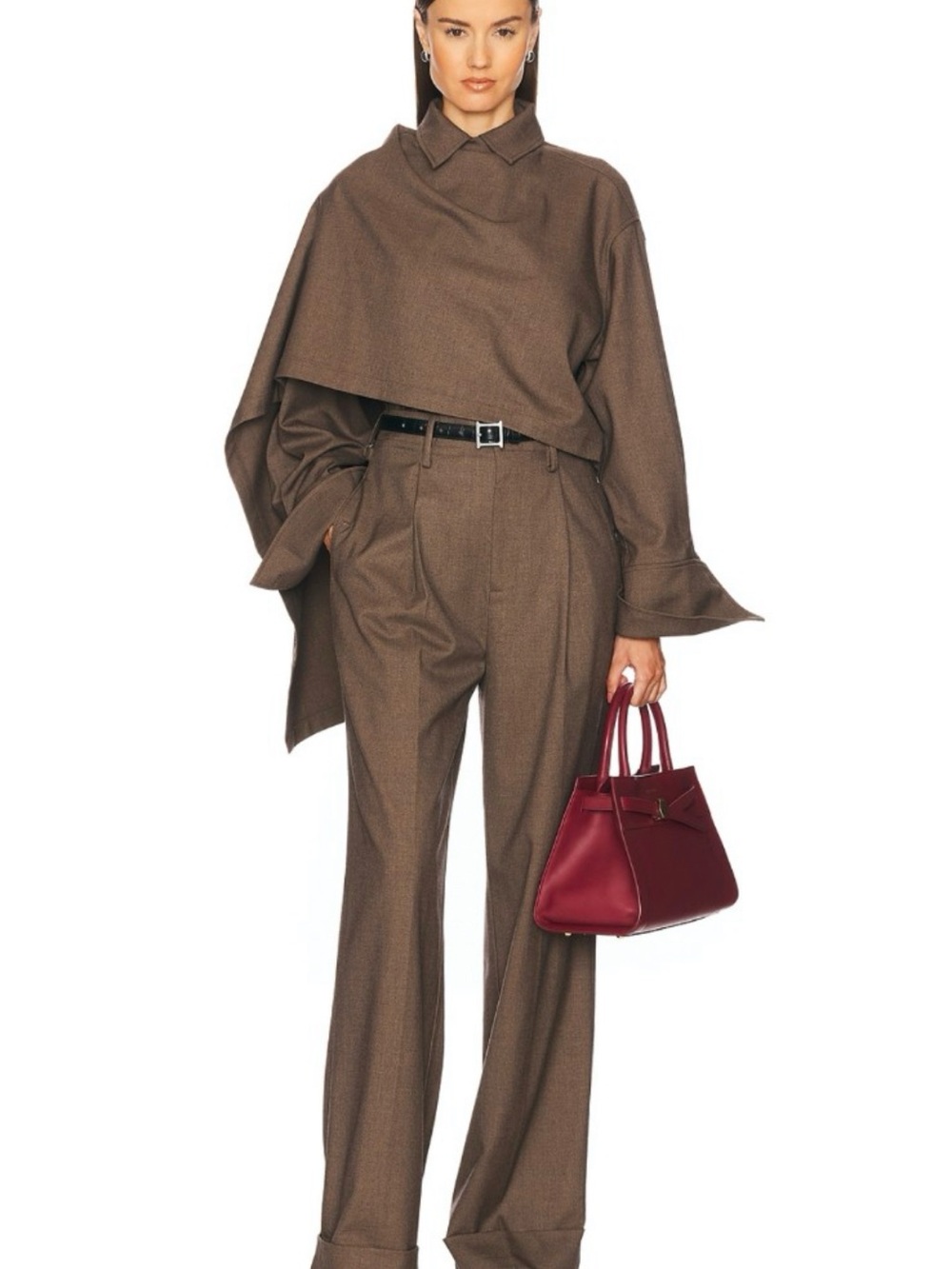 HELSA High-Waist Pleated Trousers, NWOT, size M